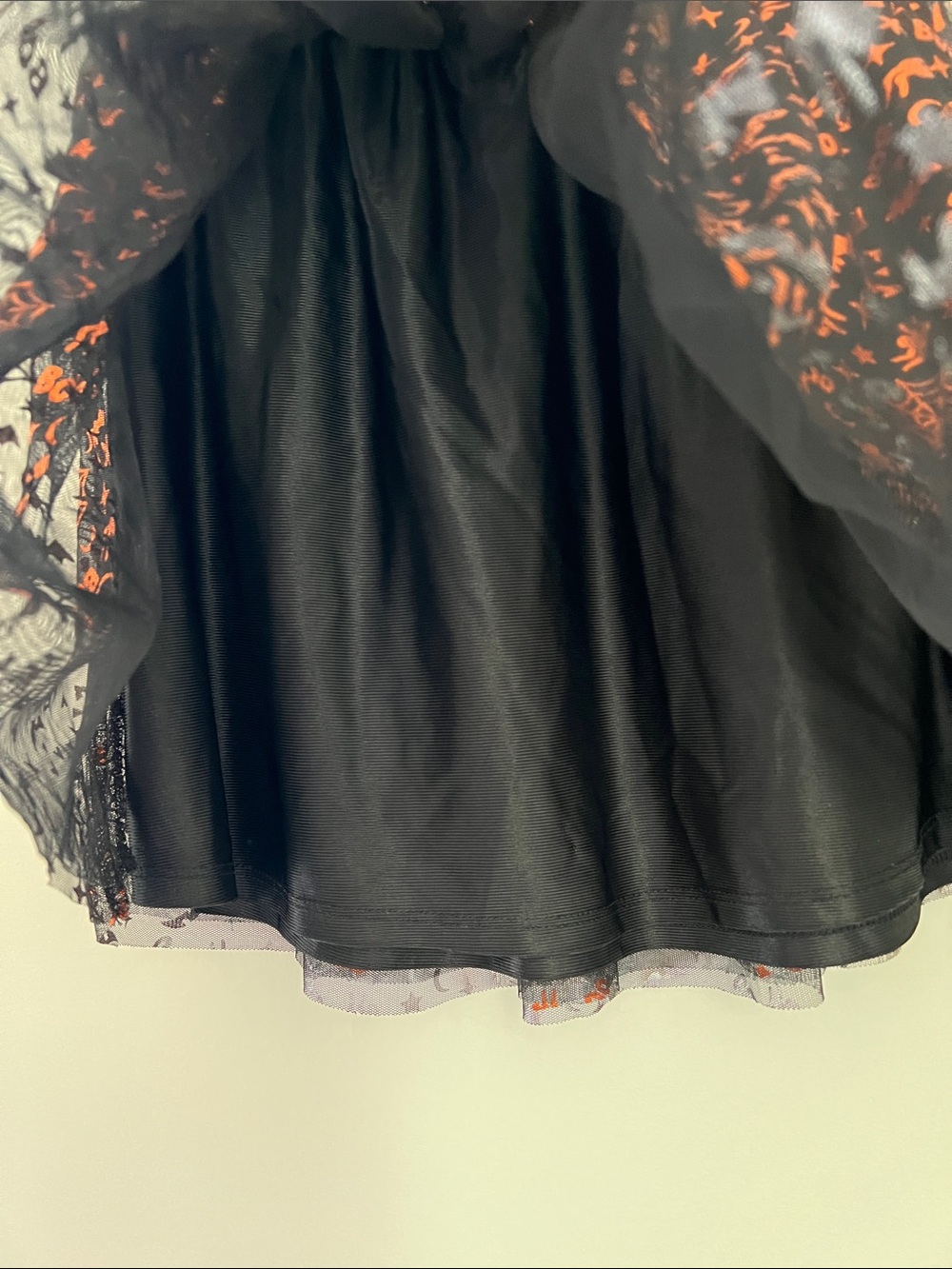 wonder nation | Black Tulle Skirt with Orange Halloween Print NWOTSize L (10-12) - Picture 8 of 14
